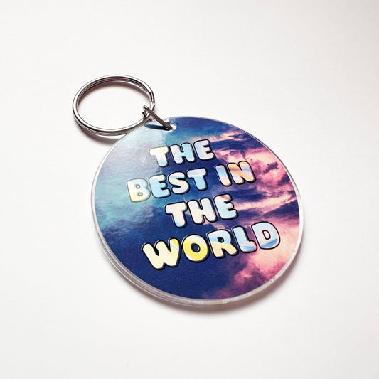 Best In The World Cosmos Single Key Ring Tag